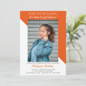 卒業パーティーオープンハウス2024フォトオレンジ 招待状 (スタンド正面)