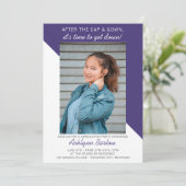 卒業パーティーオープンハウス2024フォトパープル 招待状 (スタンド正面)