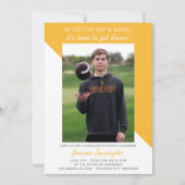 卒業パーティーオープンハウス2025フォトイエロー 招待状 (正面)