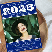 卒業パーティーオープンハウス2025フォトブルー 招待状