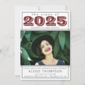 卒業パーティーオープンハウス2025フォトマルーン 招待状 (正面)