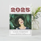 卒業パーティーオープンハウス2025フォトマルーン 招待状 (スタンド正面)