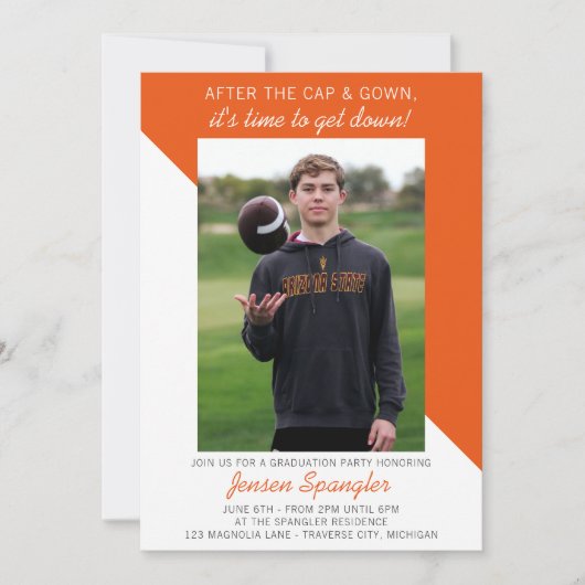 卒業パーティーオープンハウス2025フォト招待状 招待状 (正面)