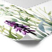 卒業パーティーカラフル花写真ブースフレーム ポスター (角)