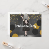 卒業パーティーカード カード (正面/裏面インサイチュ)