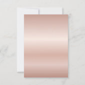 卒業パーティーグラード2022バラ金ゴールドグリッター 招待状 (裏面)