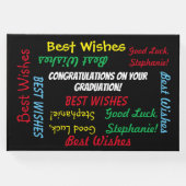 卒業パーティーゲストブックカラフルおもしろい ゲストブック (正面)