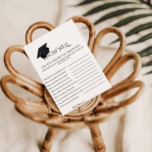 卒業パーティーゲームカードの詳細 招待状