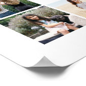 卒業パーティースクリプトへようこそ&20フォトコラージュ ポスター (角)