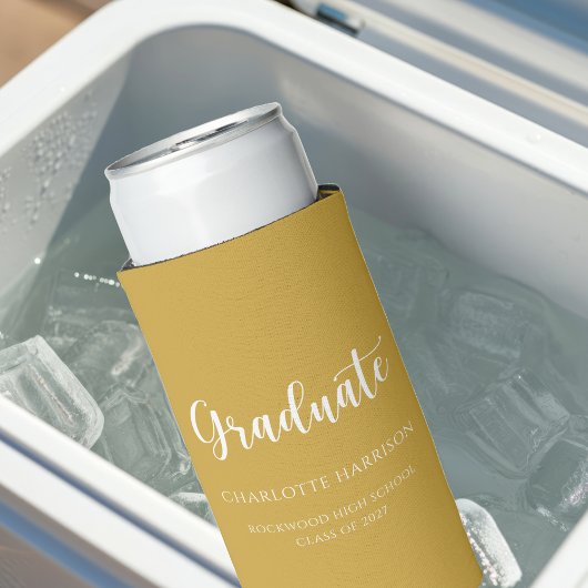 卒業パーティースクリプトカジュアルシンプル スリム缶クーラー