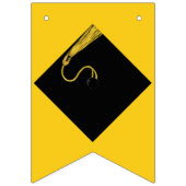 卒業パーティードコール黄 バンティングフラッグ (第2の旗)