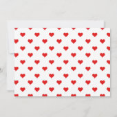 卒業パーティーハート遊ズのCard Vegas写真 招待状 (裏面)