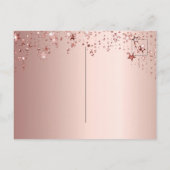 卒業パーティーバラ金ゴールドスターの招待 ポストカード (裏面)