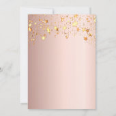 卒業パーティーバラ金ゴールドトップスター 招待状 (裏面)