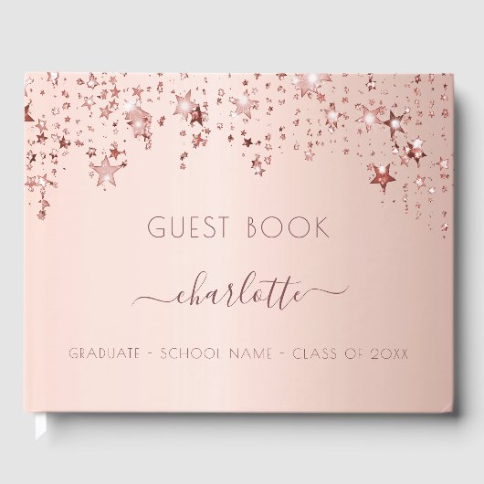 卒業パーティーバラ金ゴールドラグジュアリークラスの2024 ゲストブック (正面)