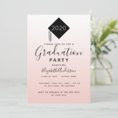 卒業パーティーバラ金ゴールド赤面ガールキャップ2025 招待状 (スタンド正面)