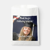 卒業パーティーパーソナライズされた写真ありがとう フェイバーバッグ (正面)