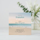 卒業パーティービーチテーマ写真 カード (スタンド正面)