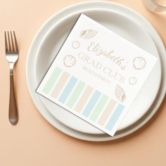 卒業パーティービーチフェス スタンダードカクテルナプキン