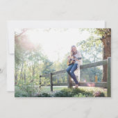 卒業パーティーフローラ卒業会 招待状 (裏面)