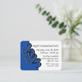 卒業パーティーブルーフォト挿入カード2023 エンクロージャーカード (スタンド正面)