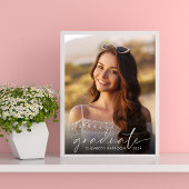 卒業パーティーホワエレガントイトスクリプト写真 ポスター