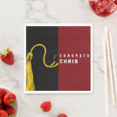 卒業パーティーマルーンナプキンス スタンダードランチョンナプキン (インサイチュ)