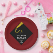 卒業パーティーマルーン2025 ペーパープレート (パーティー)