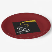 卒業パーティーマルーン2025 ペーパープレート (アングル)