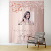 卒業パーティーローズゴールドのブッシュ写真 タペストリー (インサイチュ)