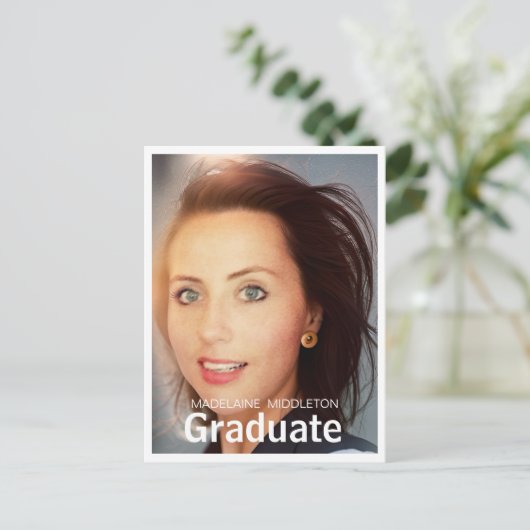 卒業パーティー写真はがき インビテーションポストカード (スタンド正面)