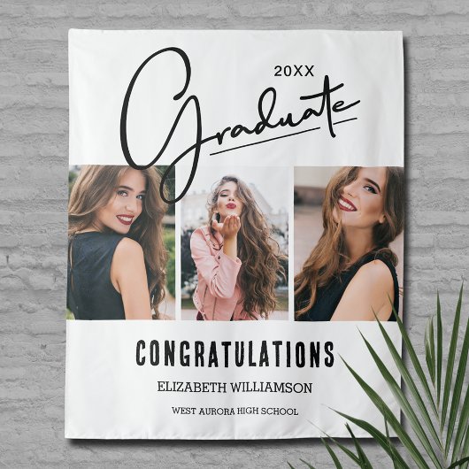 卒業パーティー写真ブース背景 タペストリー