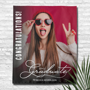 卒業パーティー写真ブース背景 タペストリー