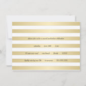 卒業パーティー大学レタリングタイポグラフィ 招待状 (裏面)