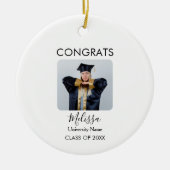 卒業パーティー大学高等学校 セラミックオーナメント (正面)