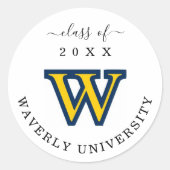 卒業パーティー好意グラッドパーティー2025装飾 ラウンドシール (正面)