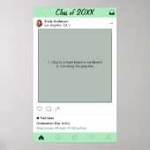 卒業パーティー小道具 フォトブースフレーム装飾 ポスター (正面)