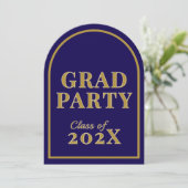 卒業パーティー招待状の成績 – テンプレート (スタンド正面)