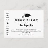 卒業パーティー招待状の挿入 エンクロージャーカード (正面)