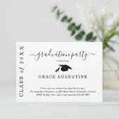 卒業パーティー招待状の挿入 エンクロージャーカード (スタンド正面)