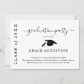 卒業パーティー招待状の挿入 招待状 (正面)