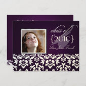 卒業パーティー招待状はがき インビテーションポストカード (正面/裏面)