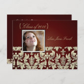 卒業パーティー招待状はがき インビテーションポストカード (正面/裏面)