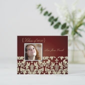 卒業パーティー招待状はがき インビテーションポストカード (スタンド正面)