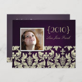 卒業パーティー招待状はがき インビテーションポストカード (正面/裏面)