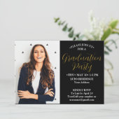 卒業パーティー招待状カード 招待状 (スタンド正面)