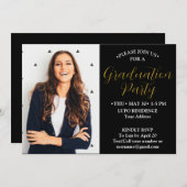 卒業パーティー招待状カード 招待状 (正面/裏面)