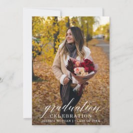 卒業パーティー招待状スクリプトと写真 招待状