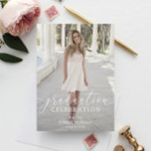 卒業パーティー招待状スクリプトと写真 招待状