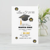 卒業パーティー招待状テンプレート 編集可能な卒業 招待状 (スタンド正面)